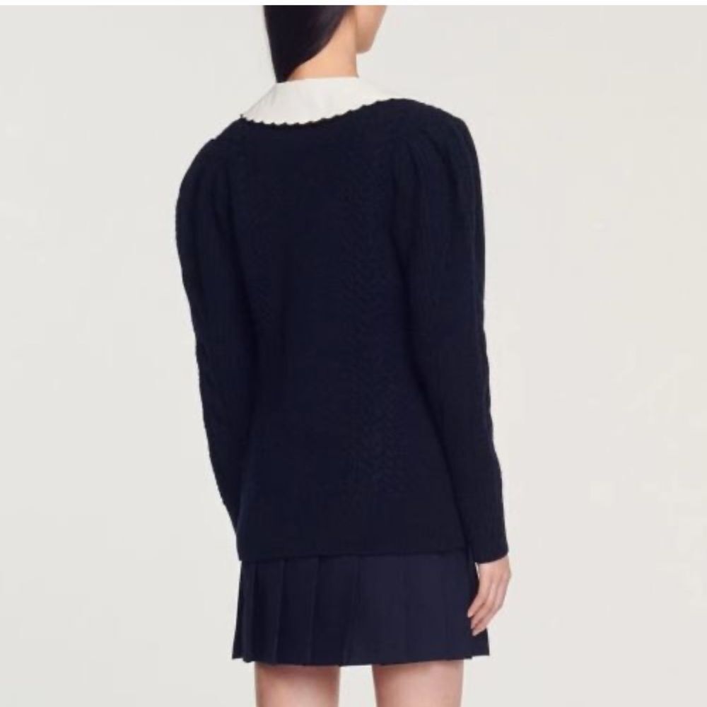 Sandro Embroidered
Knit Cardigan Sweater - Picture 2 of 7